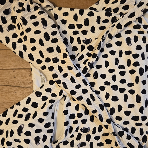 Aerie Black and White  Size M Long One Piece Swimsuit with Cut-Out Detail - Picture 5 of 6